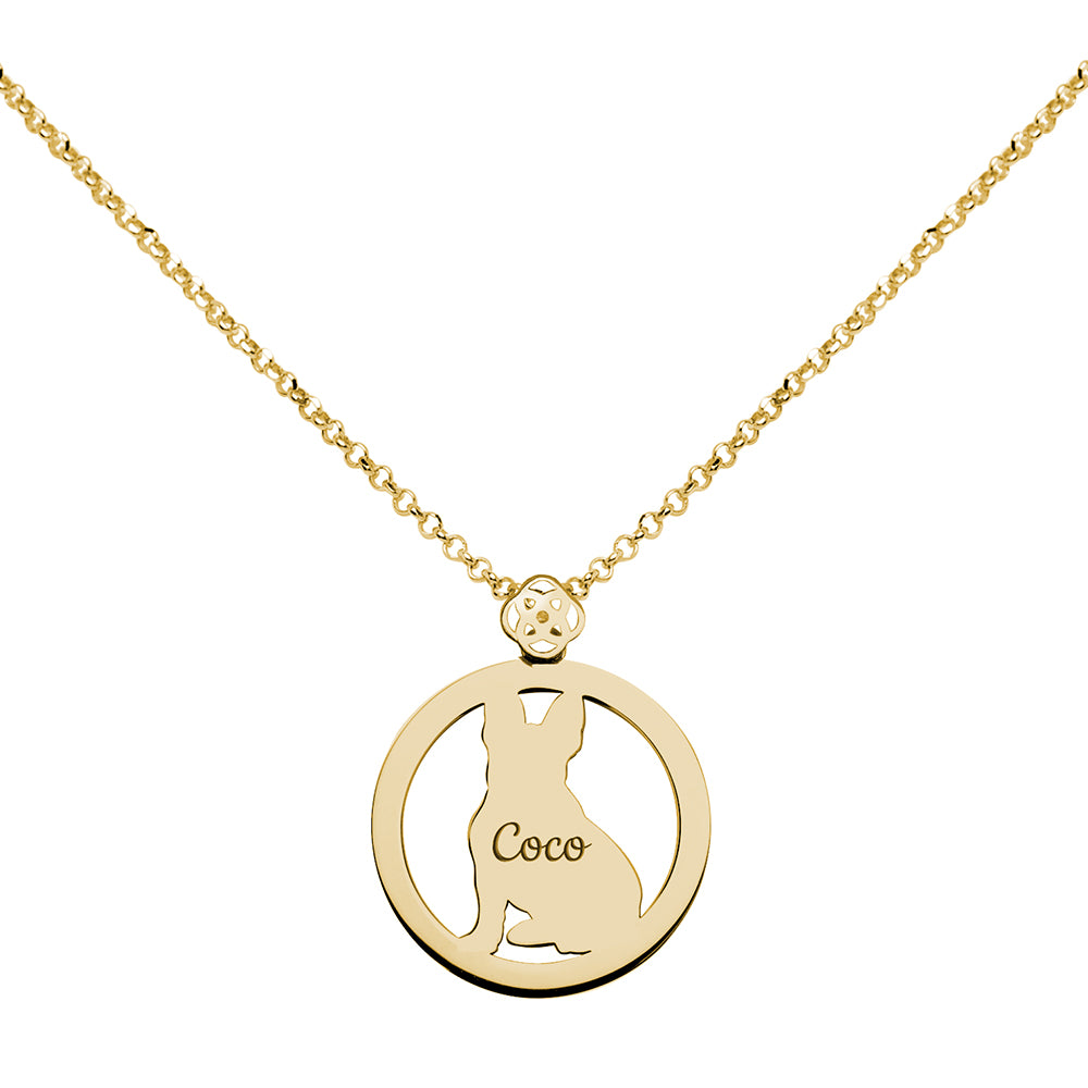 Collar Halo de Plata 925 con Foto Grabada