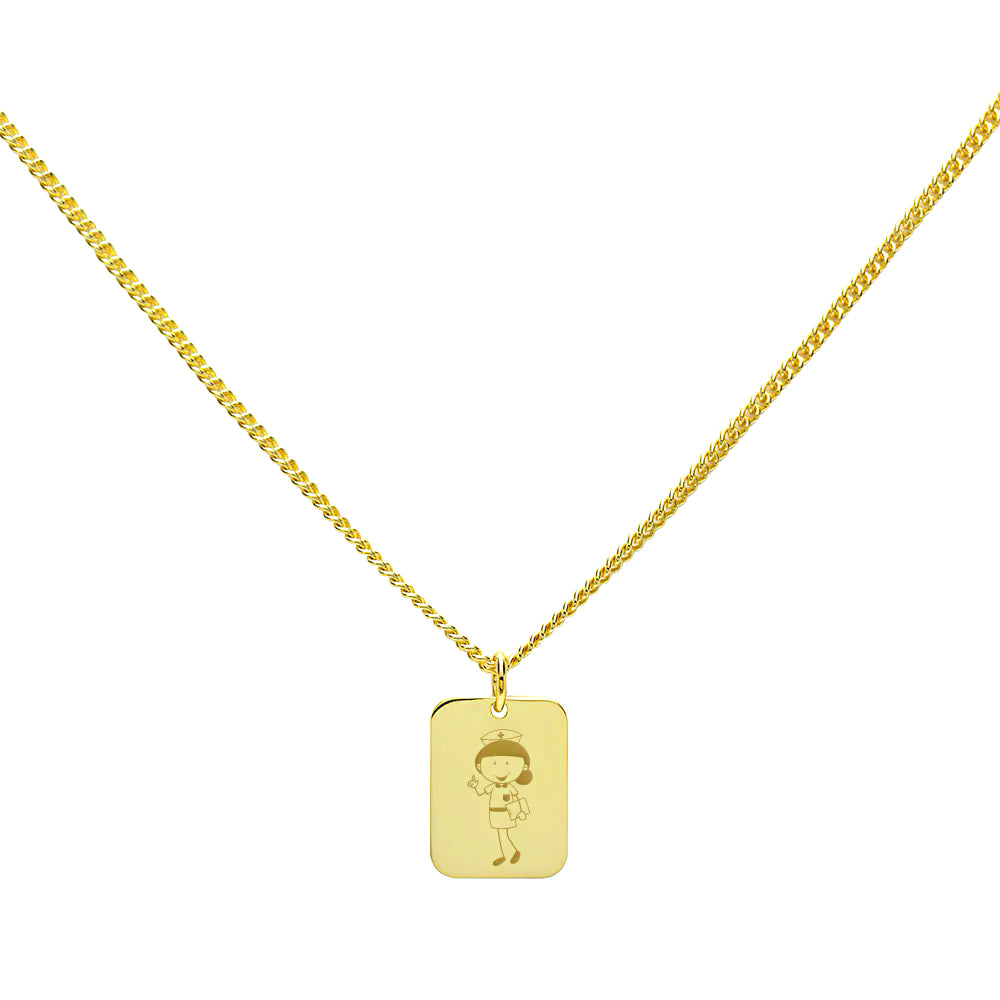 Collar Medalla Trendy de Plata 925 Personalizado