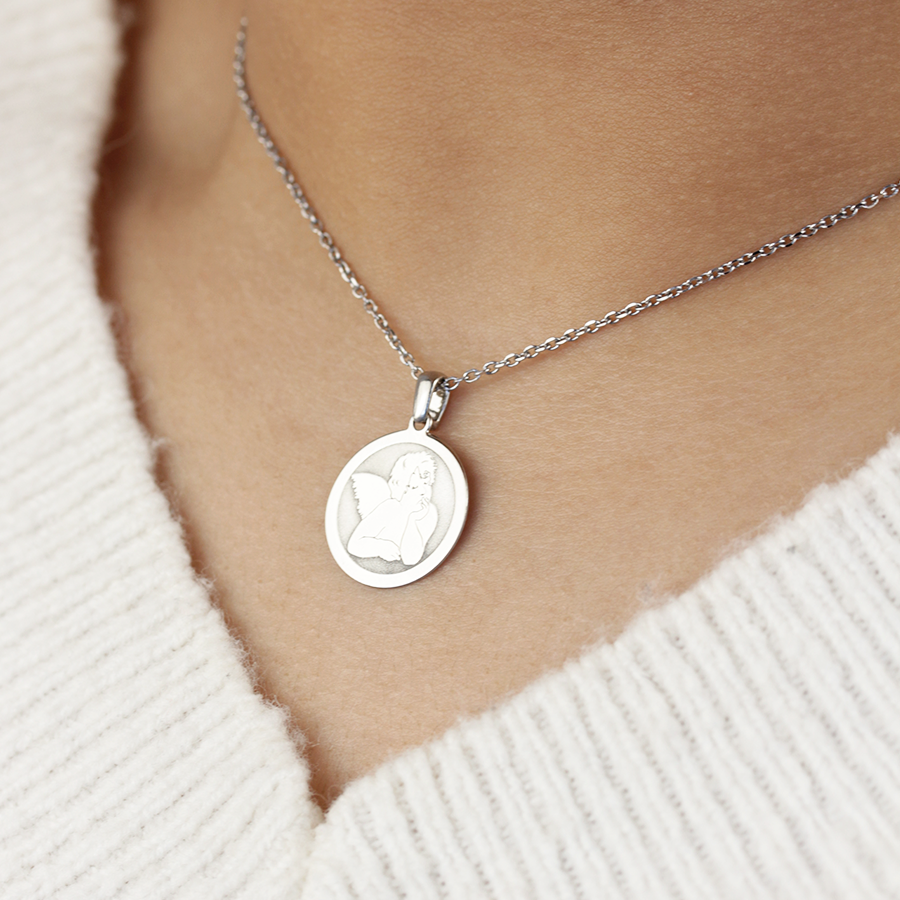Colgante Ángel de Plata 925 Personalizado