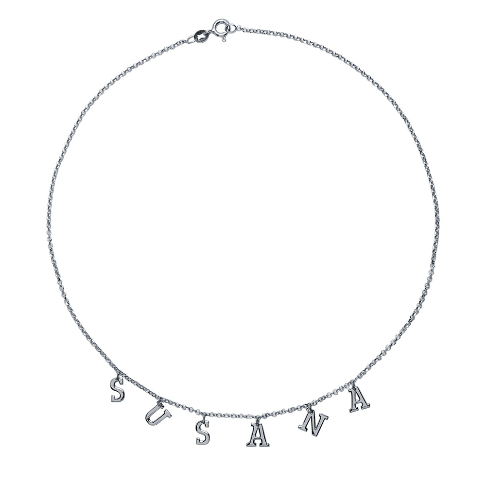 Collar de Oro 18K con Nombre Grabado