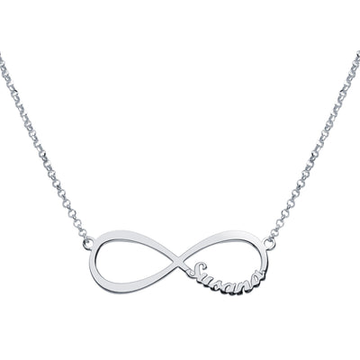 Collar Infinito de Plata 925 Personalizado