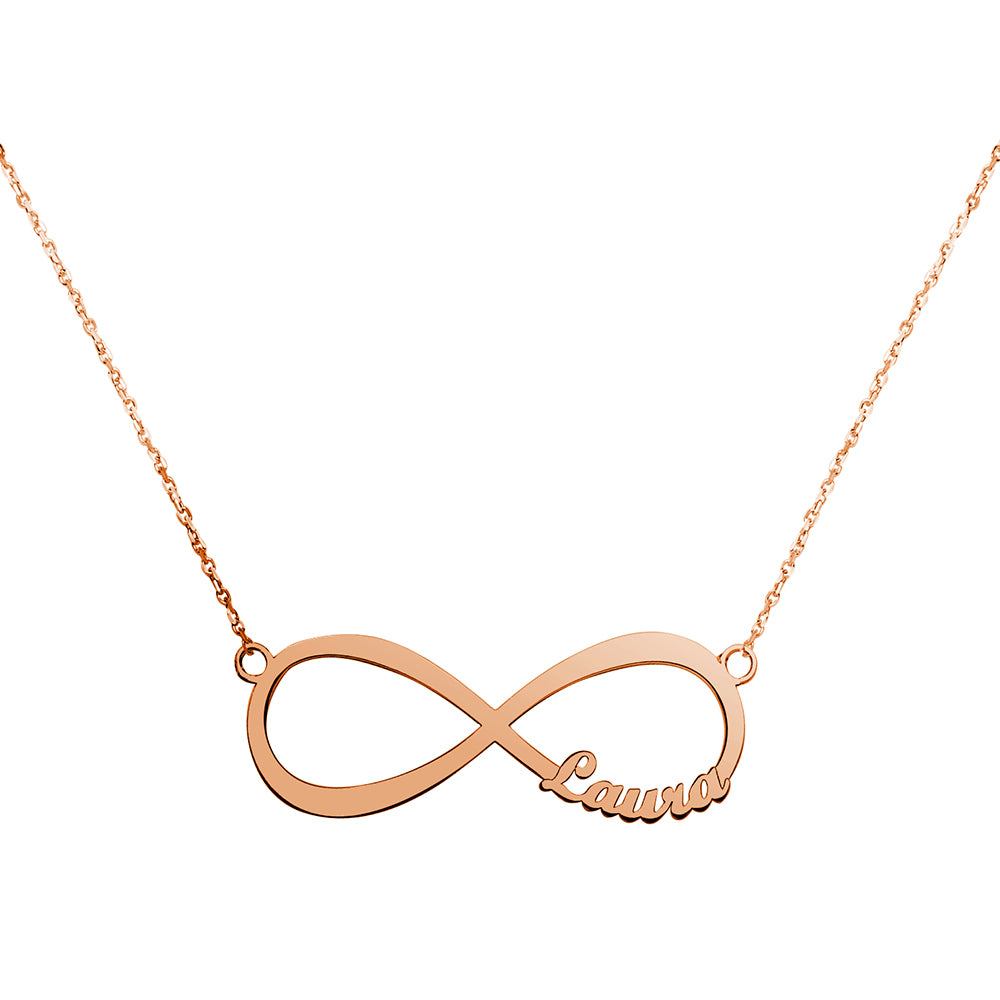Collar Infinito de Oro 18K Personalizado