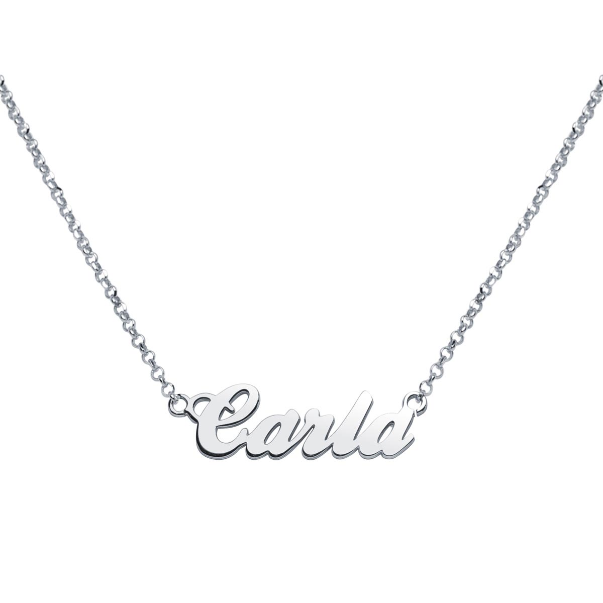 Collar con nombre clásico
