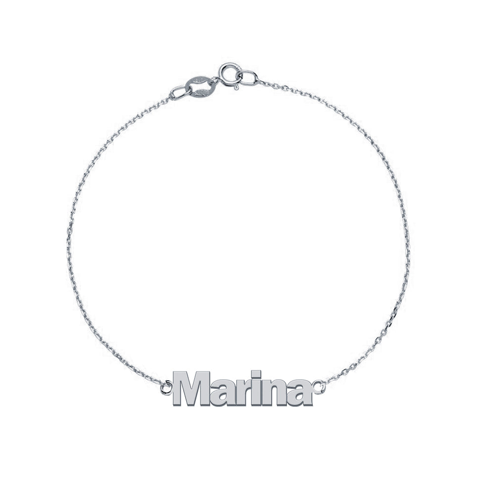 Pulsera de Oro con Nombre Grabado