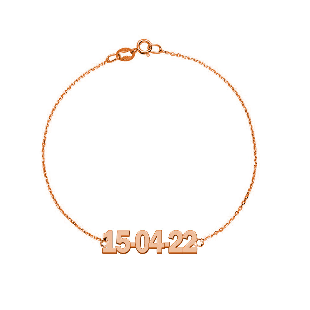 Pulsera de Oro con Fecha Personalizada