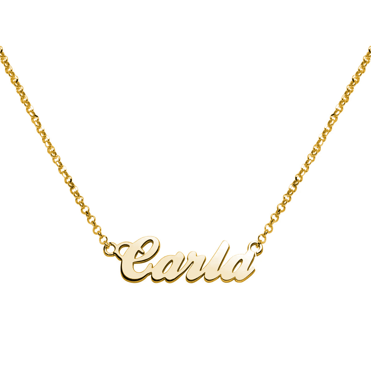 Collar de Plata 925 para Mujer con Nombre Grabado