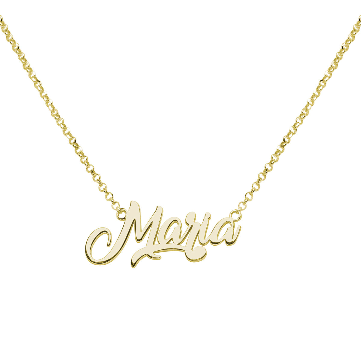 Collar Estilo Carrie de Plata 925 con Nombre Grabado