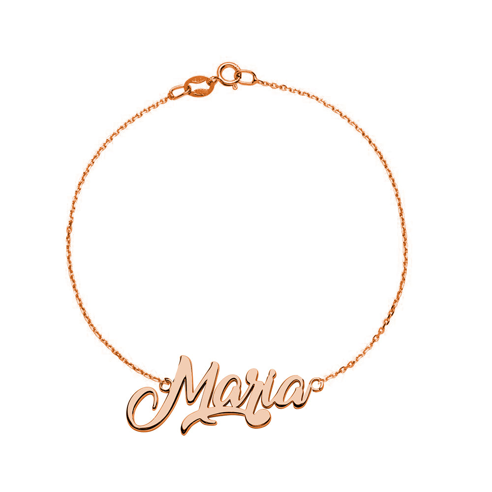 Pulsera Estilo Carrie de Oro con Nombre Grabado