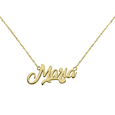 Collar Estilo Carrie de Oro 18K con Nombre Grabado
