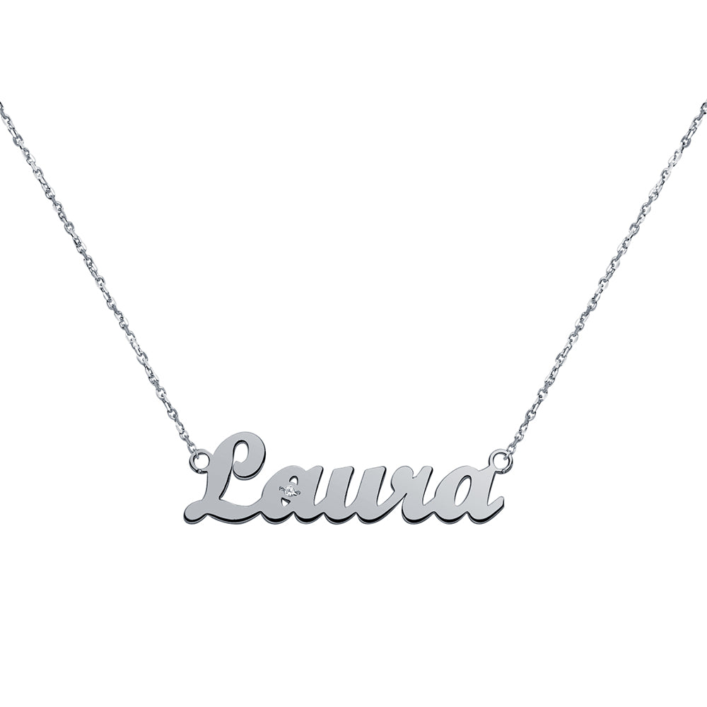 Collar de Oro 18K para Mujer con Nombre Grabado