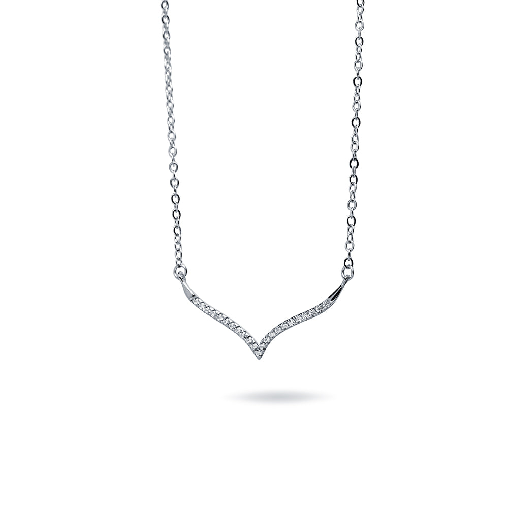 Collar Forma V de Plata 925