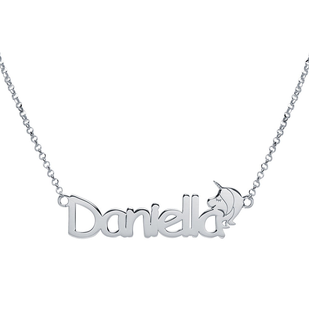 Collar con Nombre Kids Unicornio