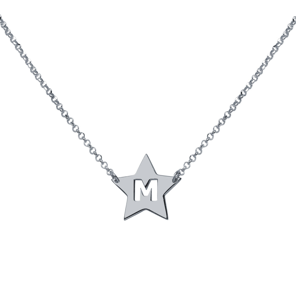 Collar con inicial estrella