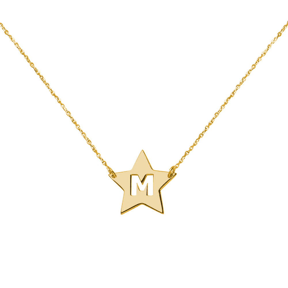 Collar con inicial estrella