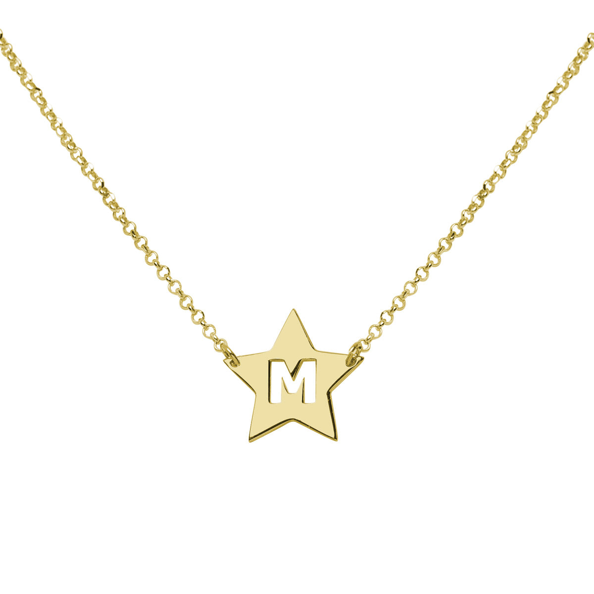 Collar con inicial estrella