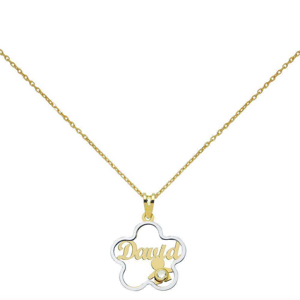 Collar Flor de Oro 9K Personalizado