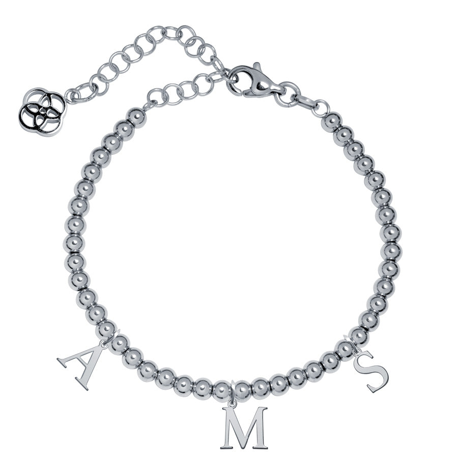 Pulsera con inicial 3 letras