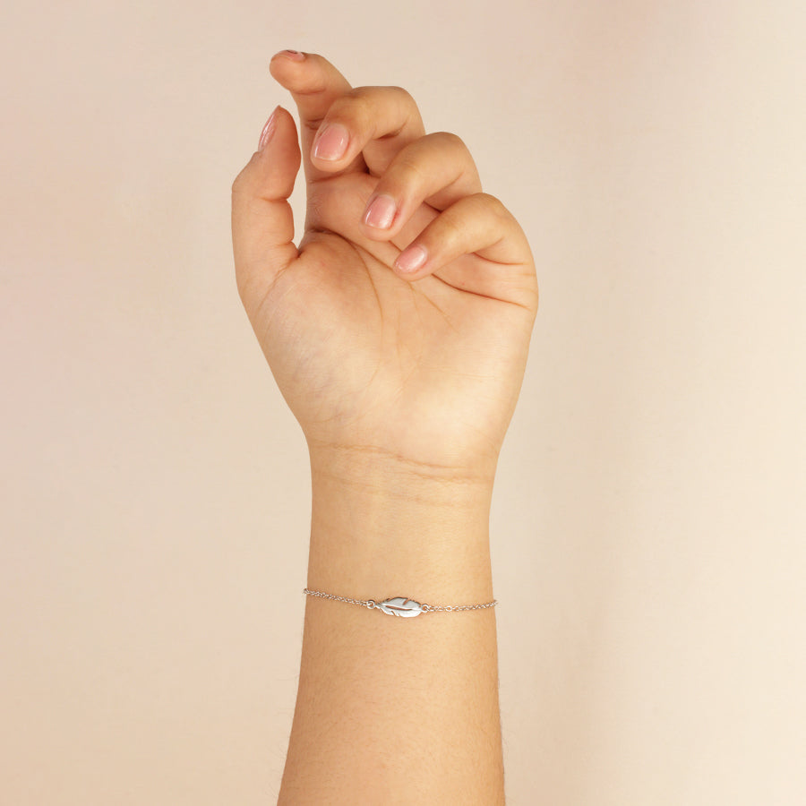 Pulsera Pluma Horizontal