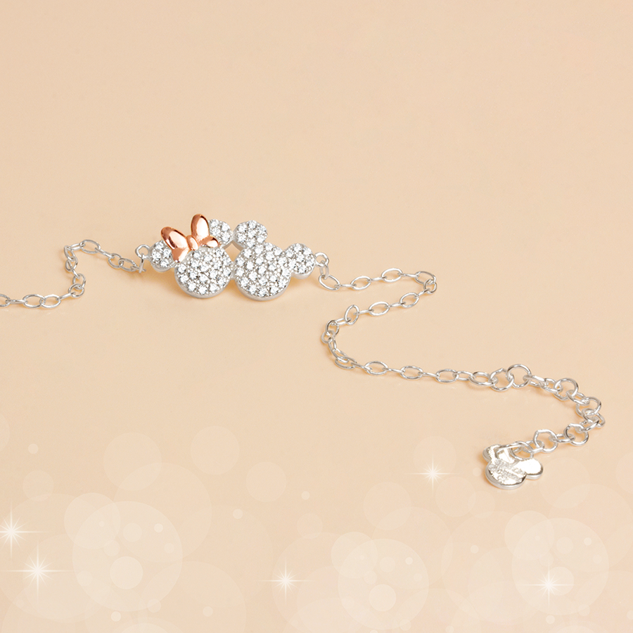 Pulsera Minnie y Mickey Disney de Plata 925