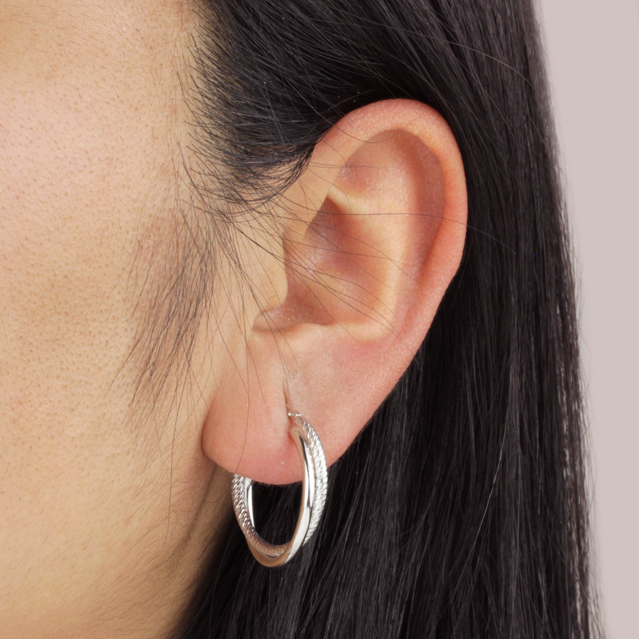 Criolla Cruzada 2mm Ø 30mm Plata