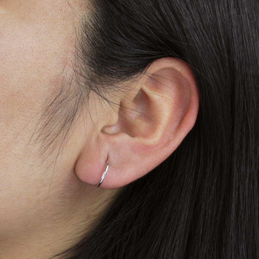 Pendientes Base Ø 10mm Plata