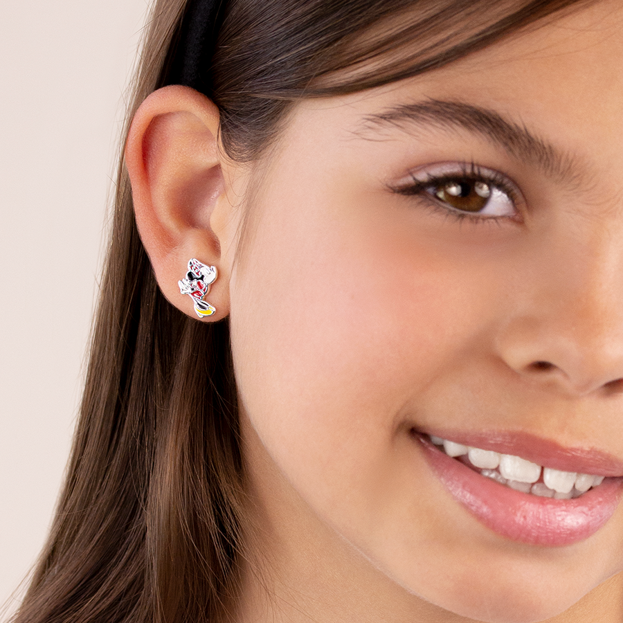 Pendientes Minnie y Mickey Kiss Disney de Plata 925