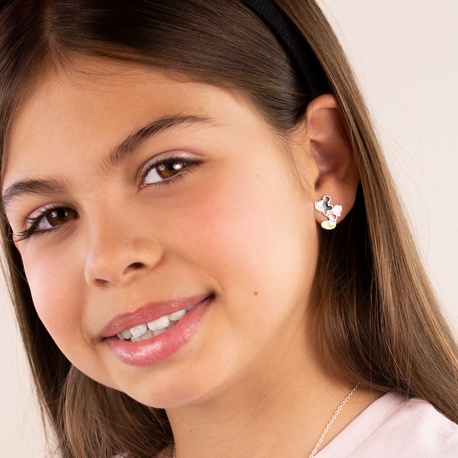 Pendientes Minnie y Mickey Kiss Disney de Plata 925