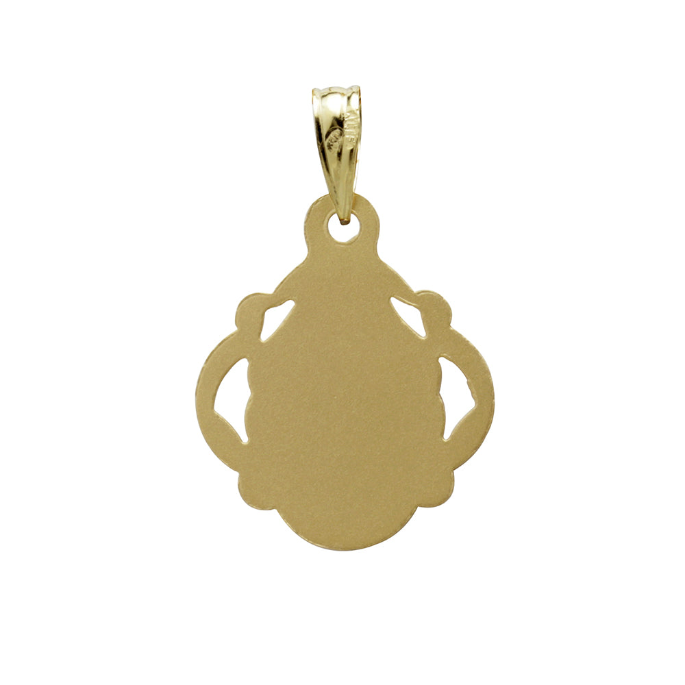 Colgante Virgen de Oro 18K Personalizado