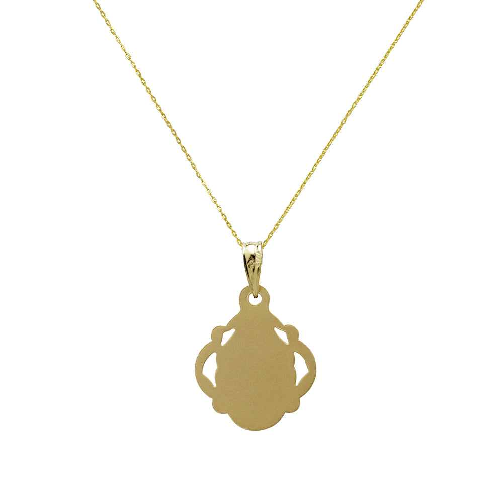 Collar Virgen Niña de Oro 18K Personalizado
