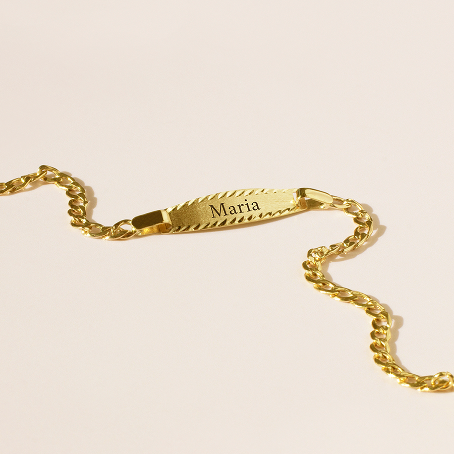 Pulsera Medalla Diamantada