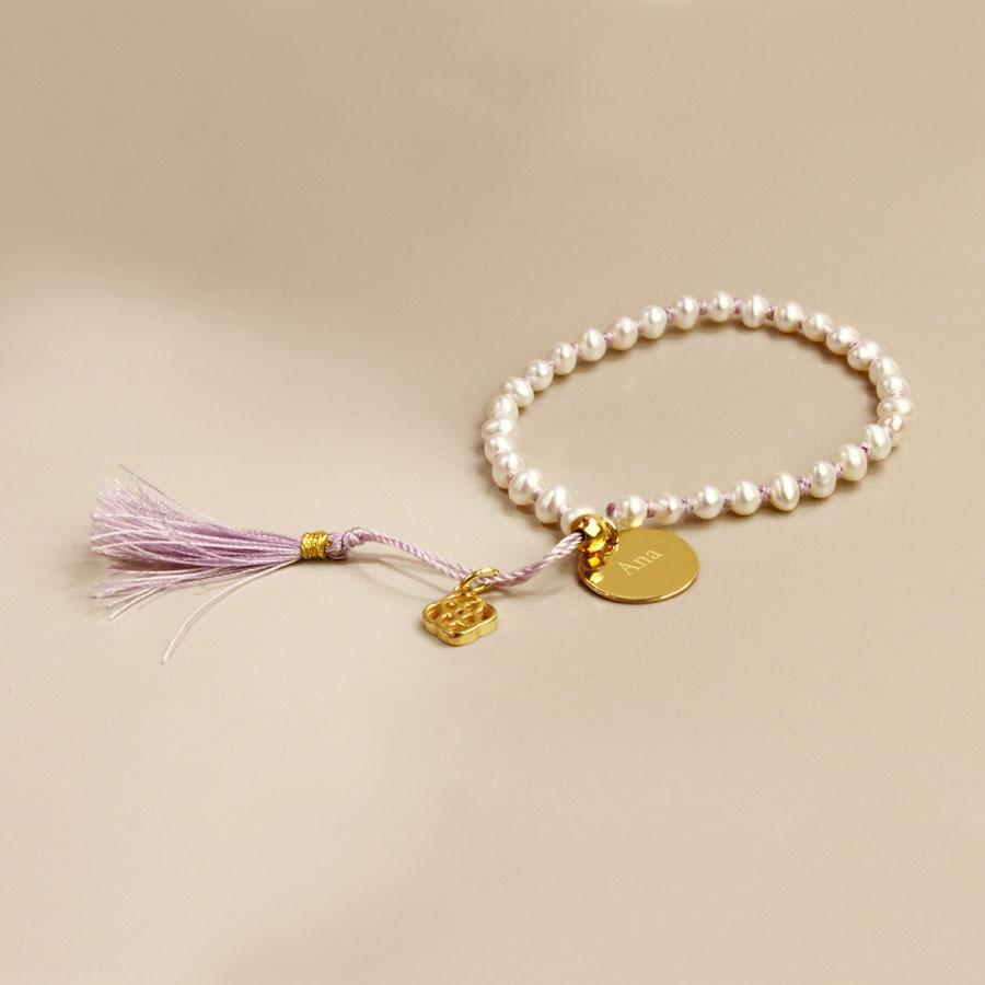 Pulsera Galápagos de Plata 925 y Oro 18K Personalizada