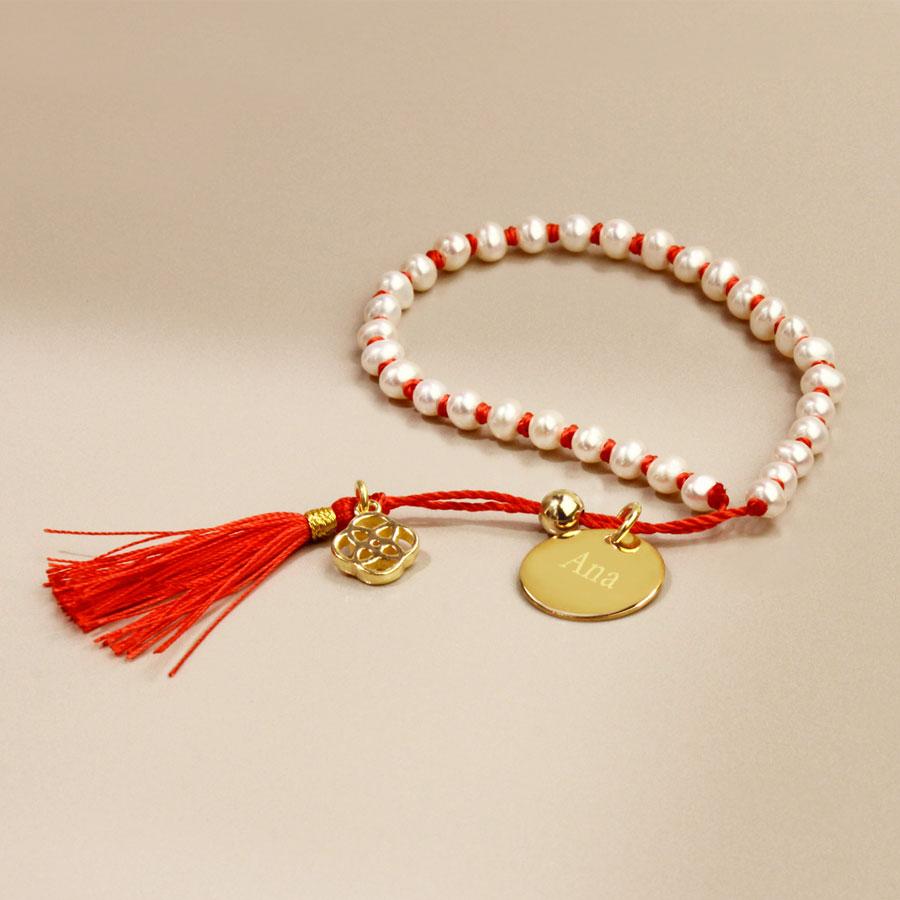 Pulsera Galápagos de Plata 925 y Oro 18K Personalizada
