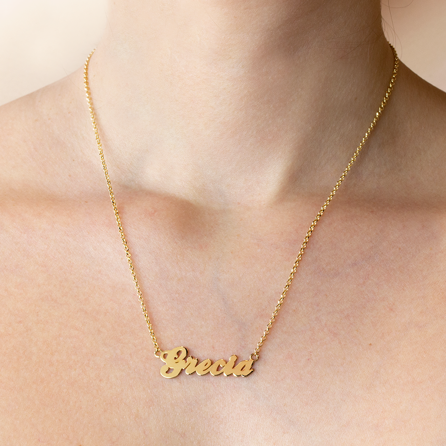 Collar con nombre clásico Shine Forzatina