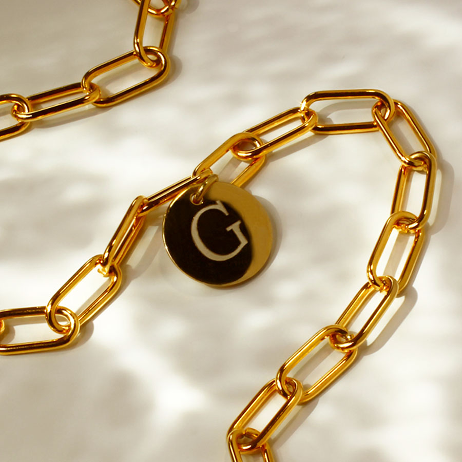 Pulsera Personalizada Cadena Eslabón Acero