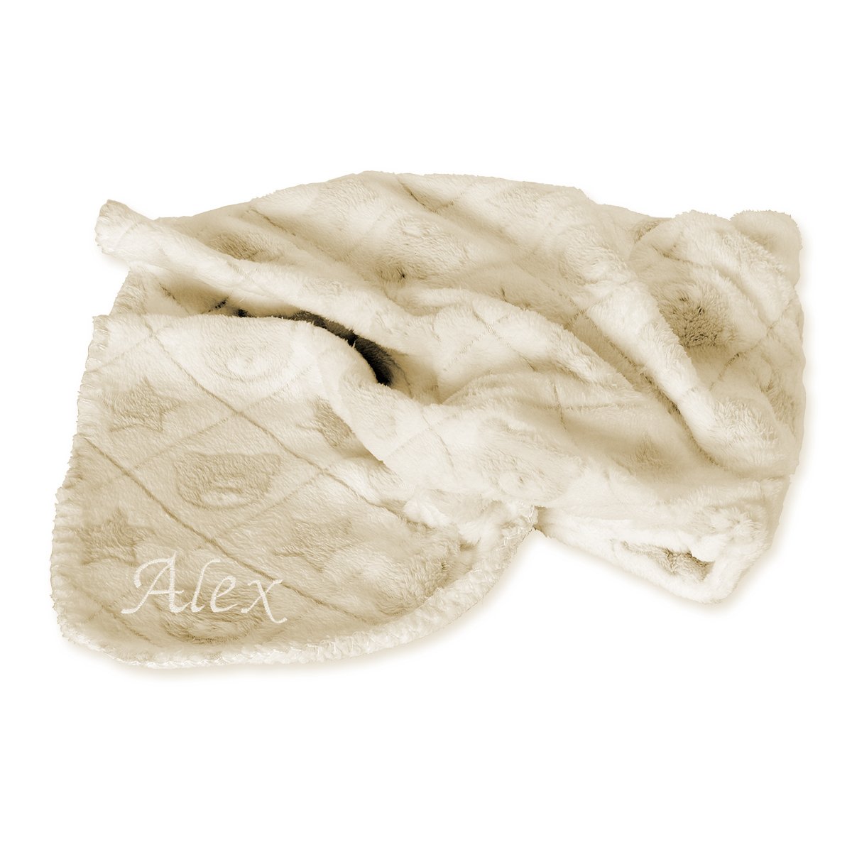 Osito Manta con Nombre Bordado