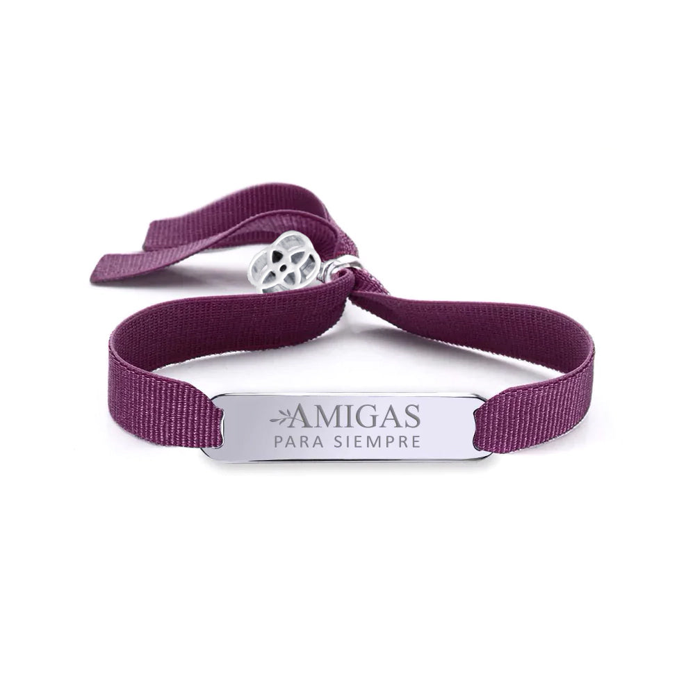 Pulsera Barra de Plata 925 para Mujer Personalizada