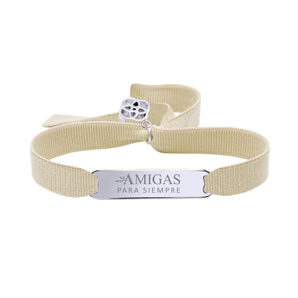 Pulsera Barra de Plata 925 para Mujer Personalizada
