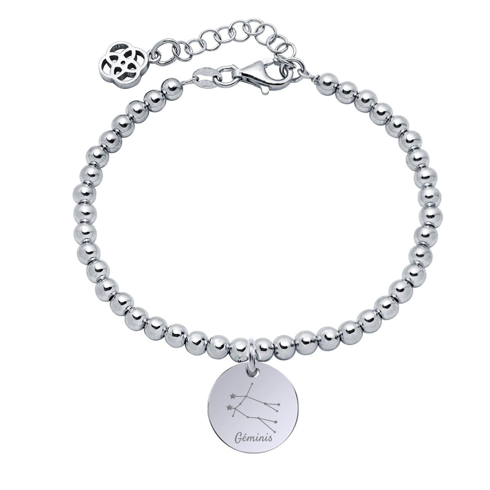 Pulsera Moon Disco XXL de Plata 925 Personalizada