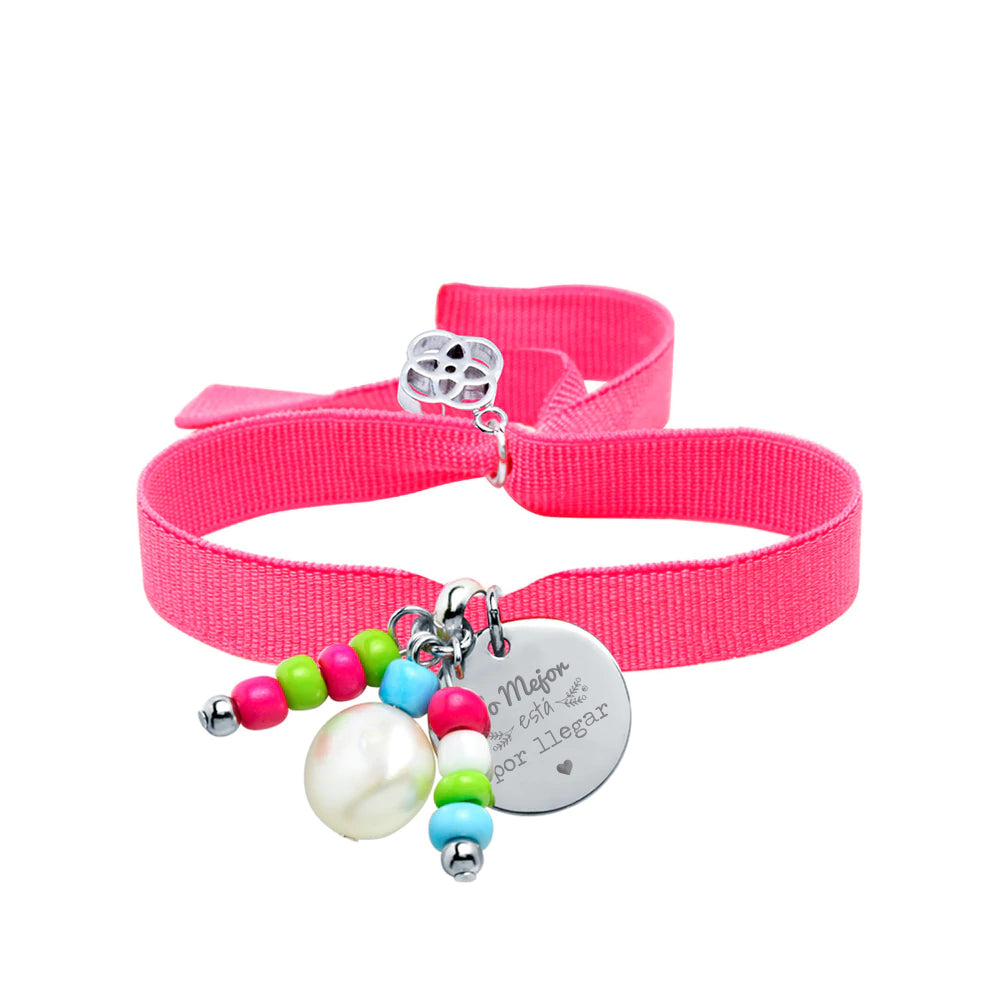 Pulsera elástica Pink Reef