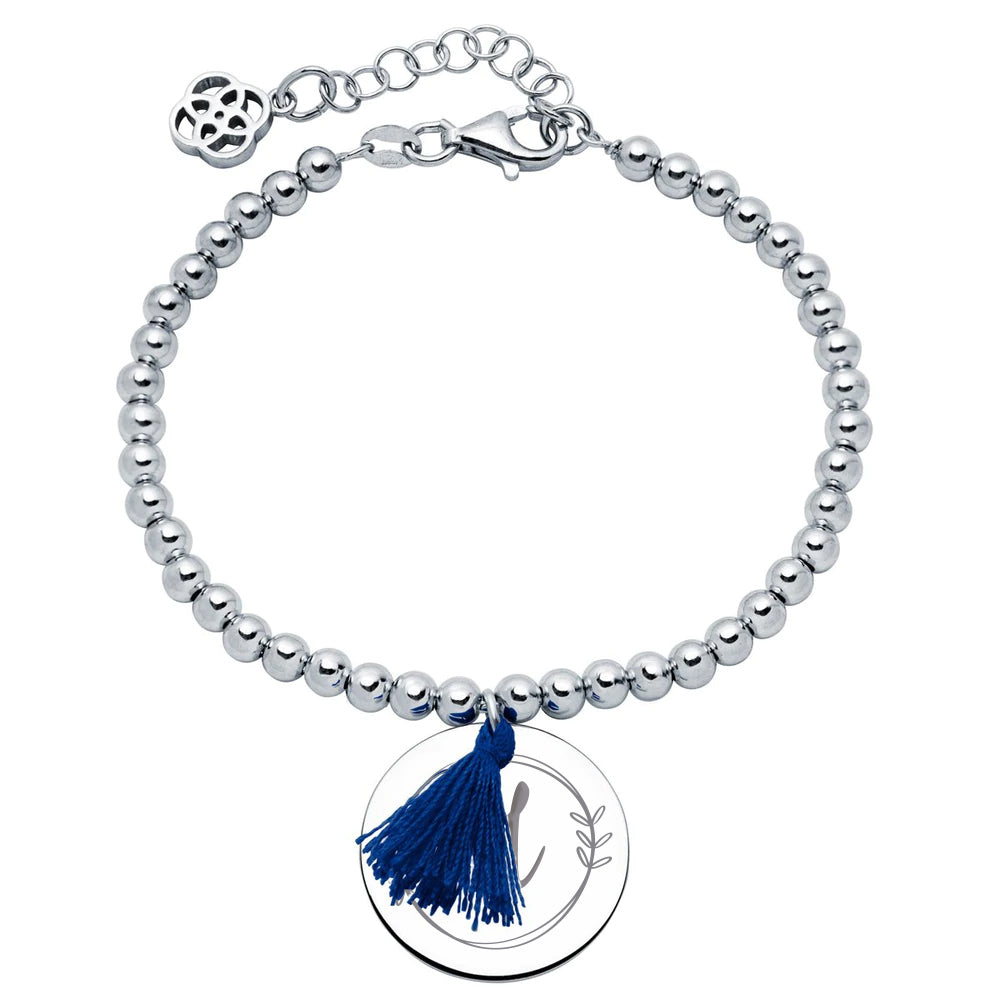 Pulsera My Best Pompon de Plata 925 Personalizada