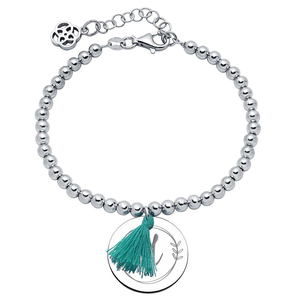 Pulsera My Best Pompon de Plata 925 Personalizada