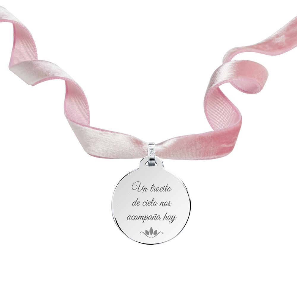 Medalla Ramo Novia Terciopelo Grande