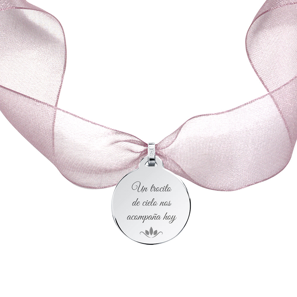 Medalla Ramo Novia Organza Grande