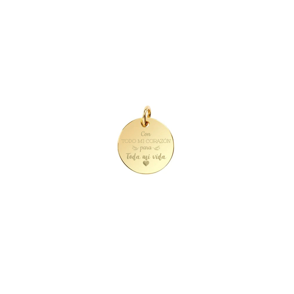 Medalla Personalizable 15mm Plata