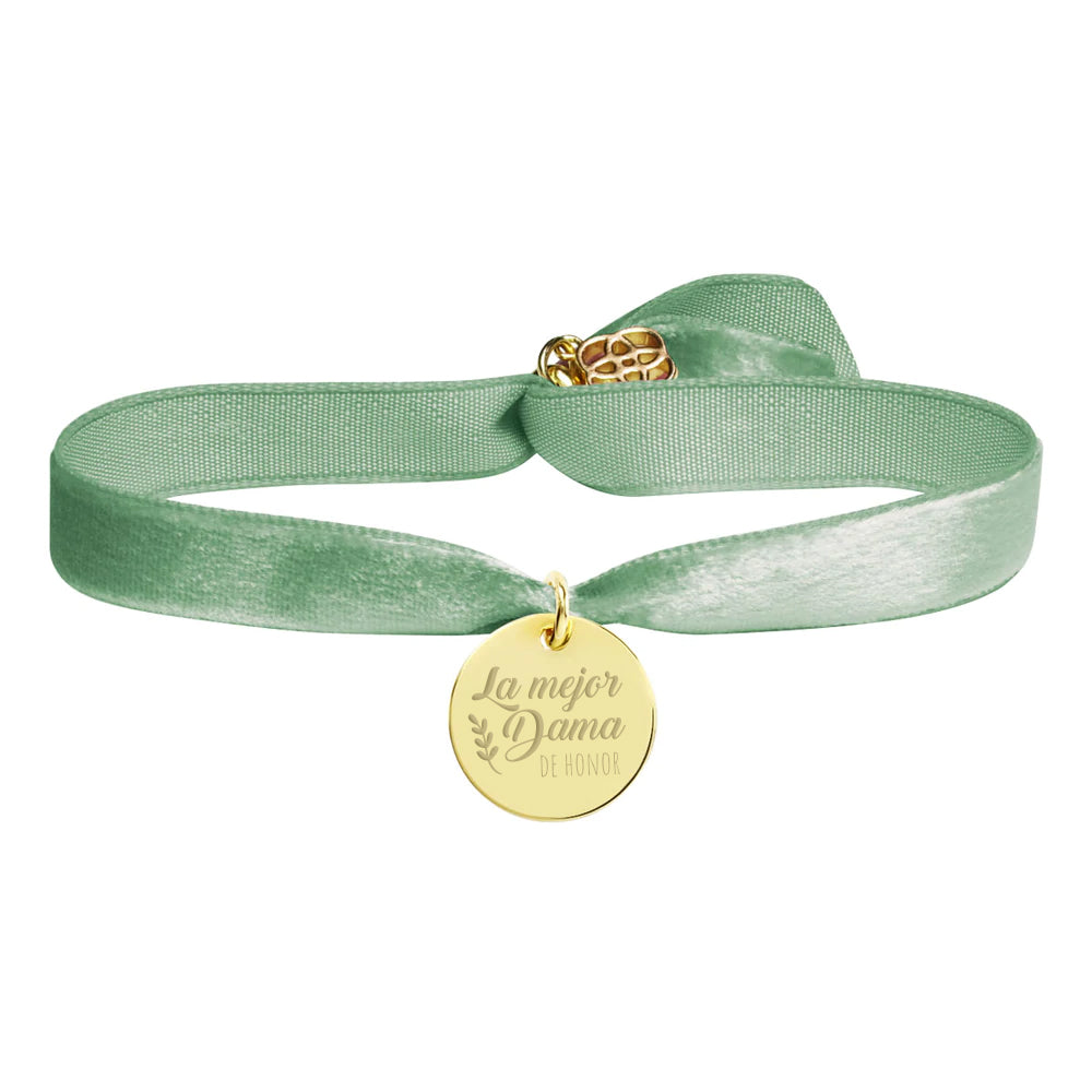 Pulsera Boda Testigos Terciopelo