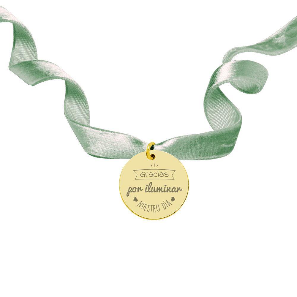 Medalla Ramo Novia Terciopelo Mediana