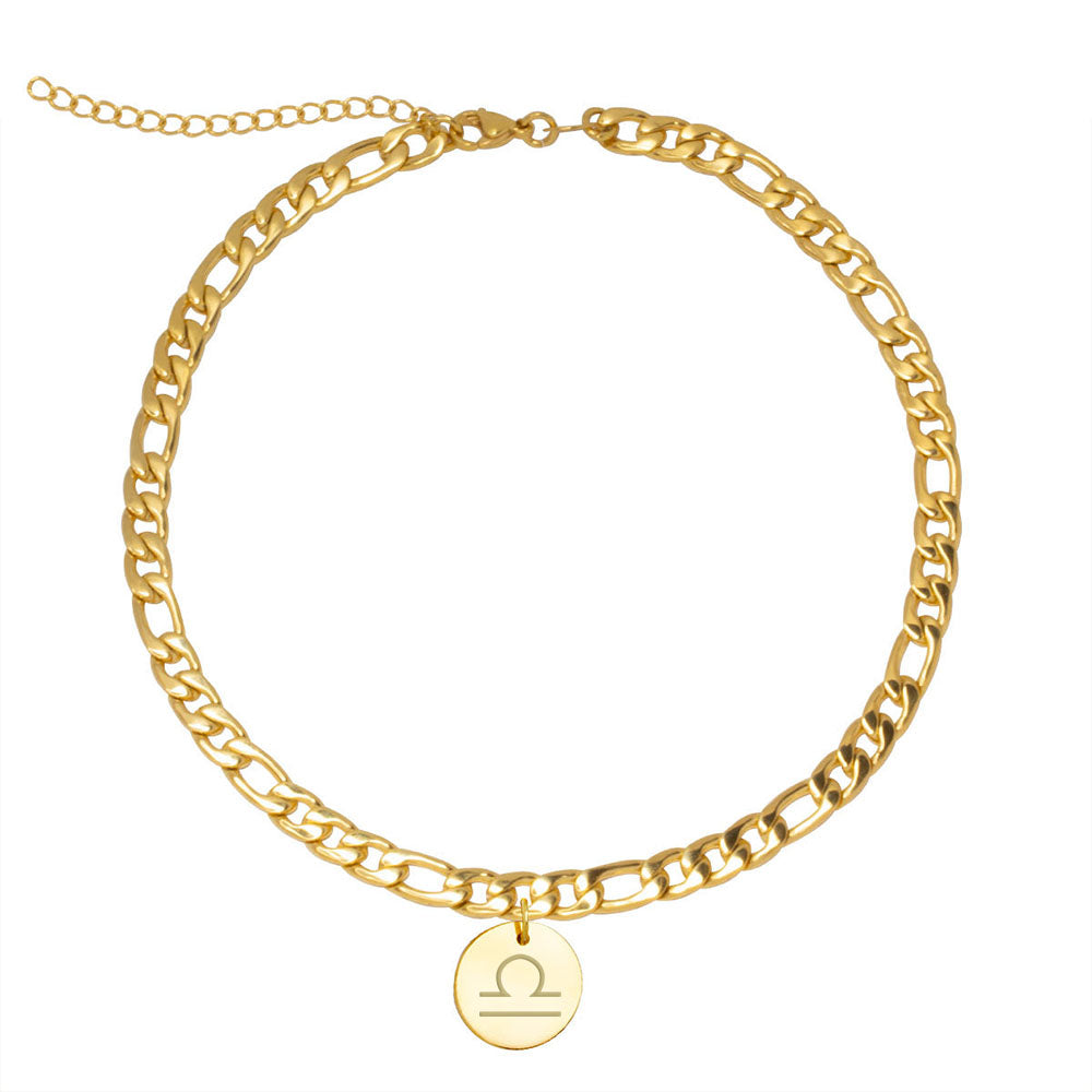 Collar Cadena Fígaro de Acero Personalizado