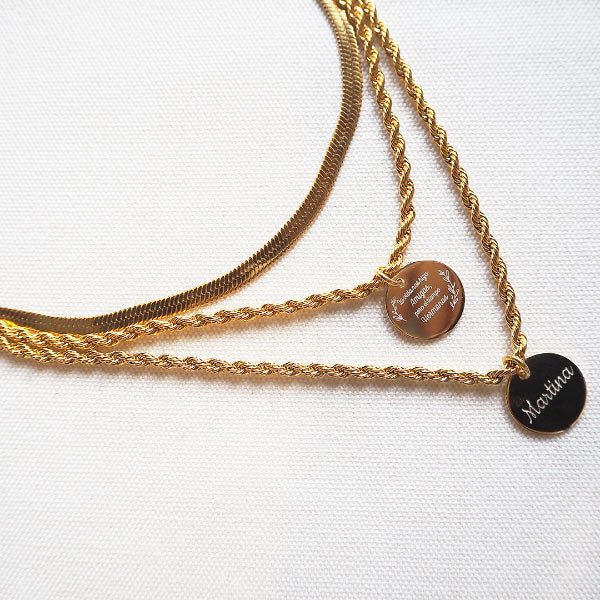 Collar Cordón de Acero Personalizado