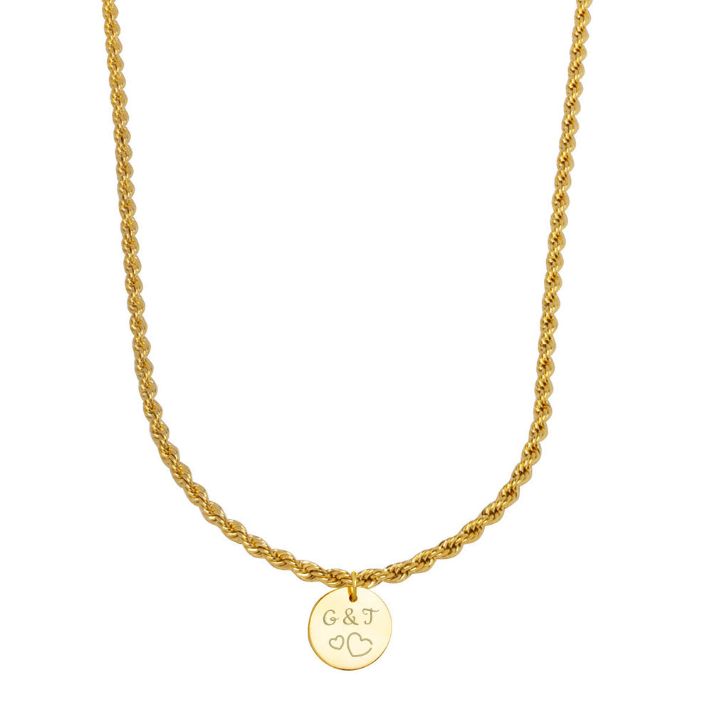Collar Cordón de Acero Personalizado