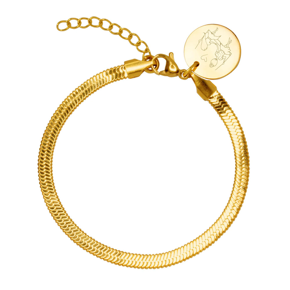 Pulsera Personalizable Cadena Serpiente